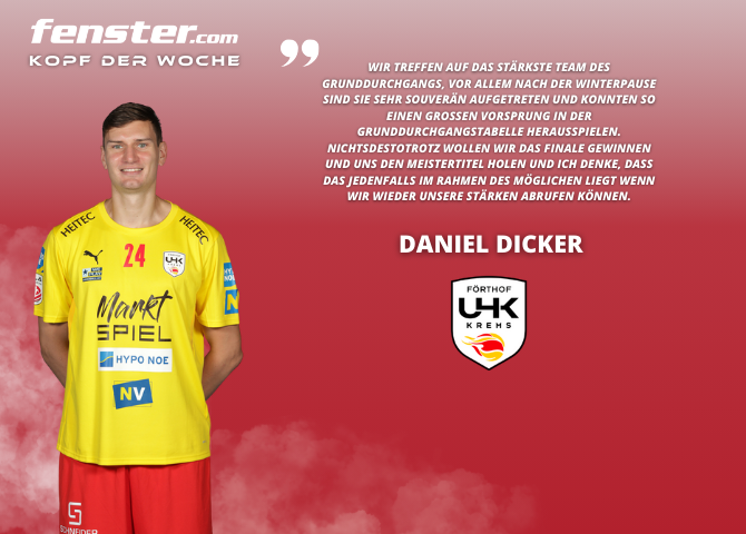 GEPA Pictures fenster.com Kopf der Woche: Daniel Dicker