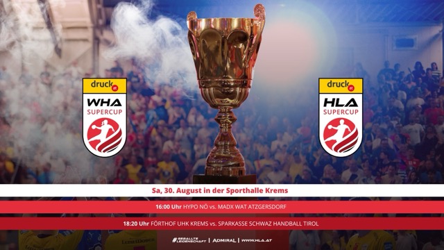 Wer holt sich den ersten Saisontitel?  Krems trifft im druck.at HLA SUPERCUP auf Schwaz